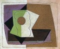 Vidrio sobre una mesa cubista de 1914 Pablo Picasso